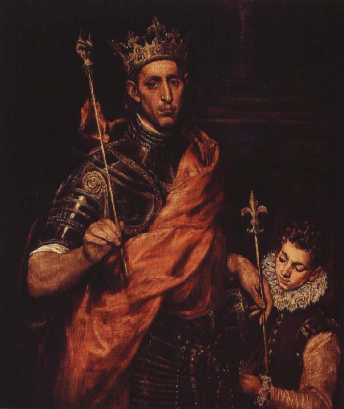 El Greco ludvig den helige av frankrike oil painting image